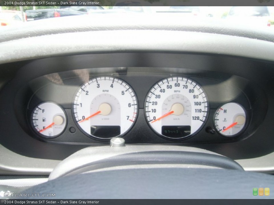 Dark Slate Gray Interior Gauges for the 2004 Dodge Stratus SXT Sedan #51800150