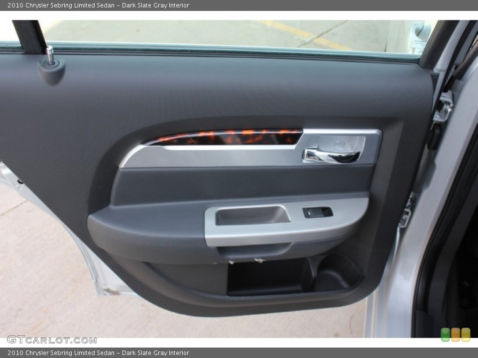 Dark Slate Gray Interior Door Panel for the 2010 Chrysler Sebring Limited Sedan #51800768