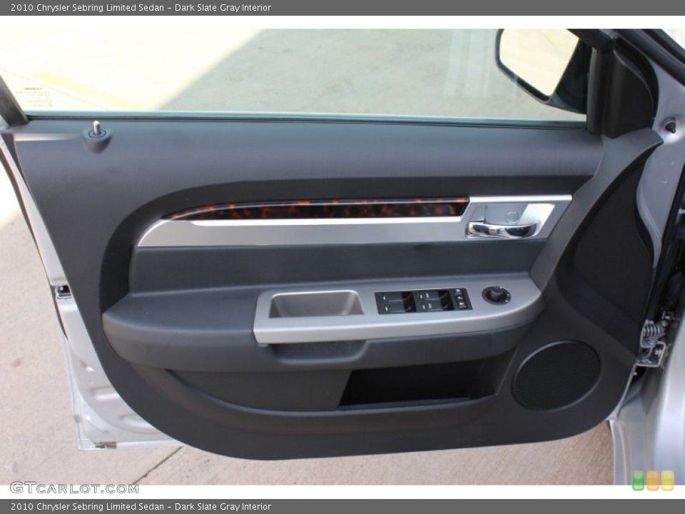 Dark Slate Gray Interior Door Panel for the 2010 Chrysler Sebring Limited Sedan #51800783