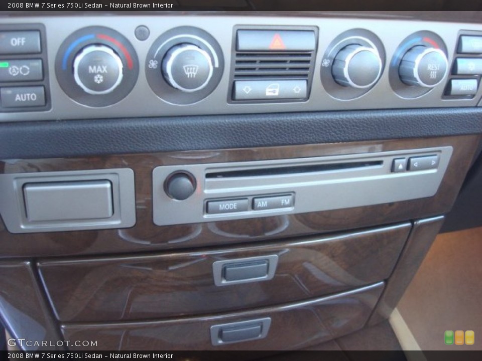 Natural Brown Interior Controls for the 2008 BMW 7 Series 750Li Sedan #51806009