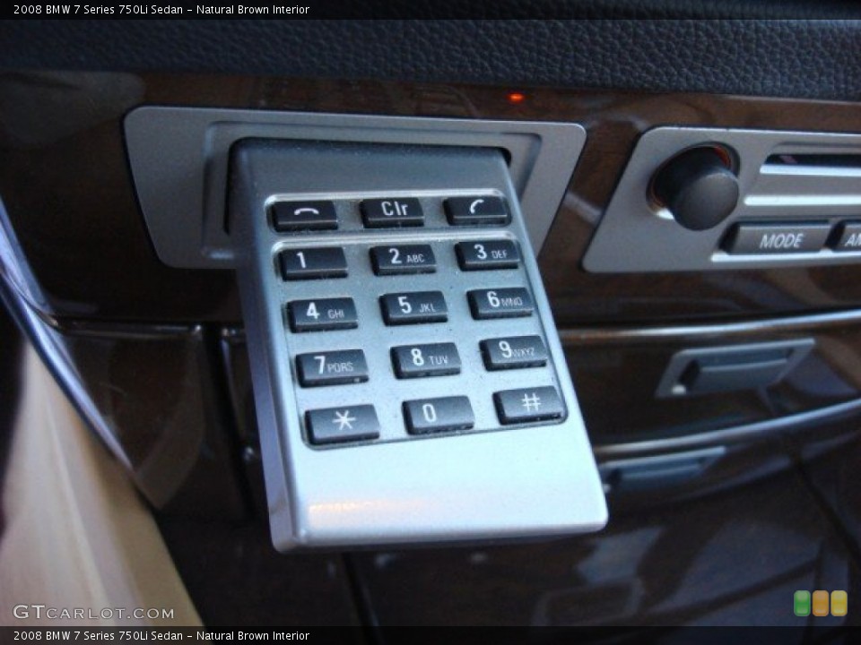 Natural Brown Interior Controls for the 2008 BMW 7 Series 750Li Sedan #51806036