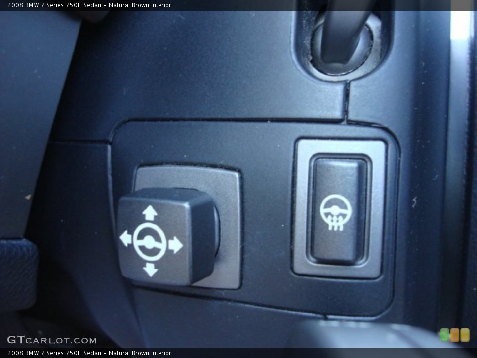 Natural Brown Interior Controls for the 2008 BMW 7 Series 750Li Sedan #51806066