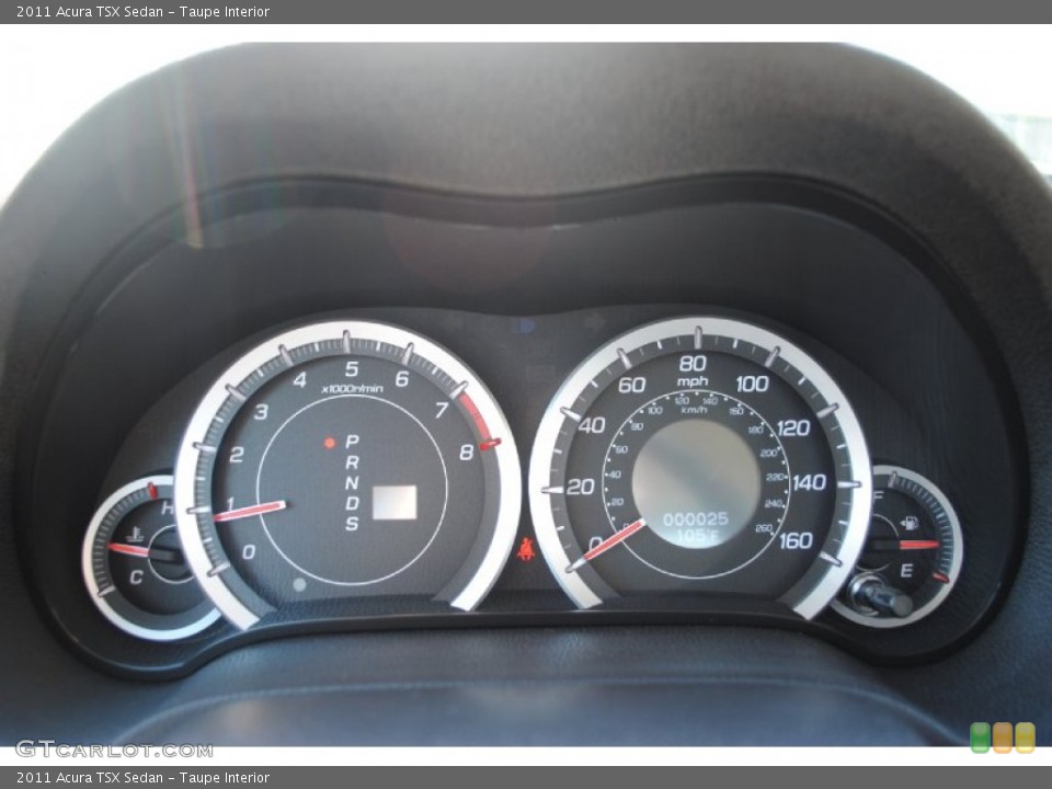 Taupe Interior Gauges for the 2011 Acura TSX Sedan #51807176