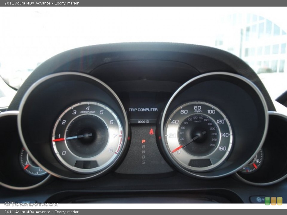 Ebony Interior Gauges for the 2011 Acura MDX Advance #51807551