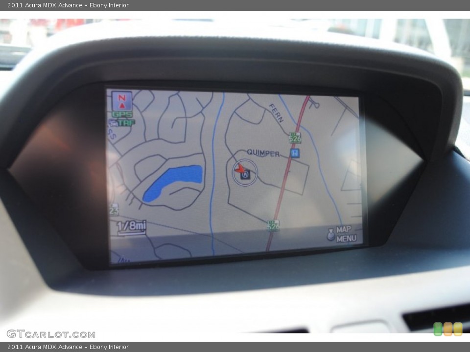 Ebony Interior Navigation for the 2011 Acura MDX Advance #51807575