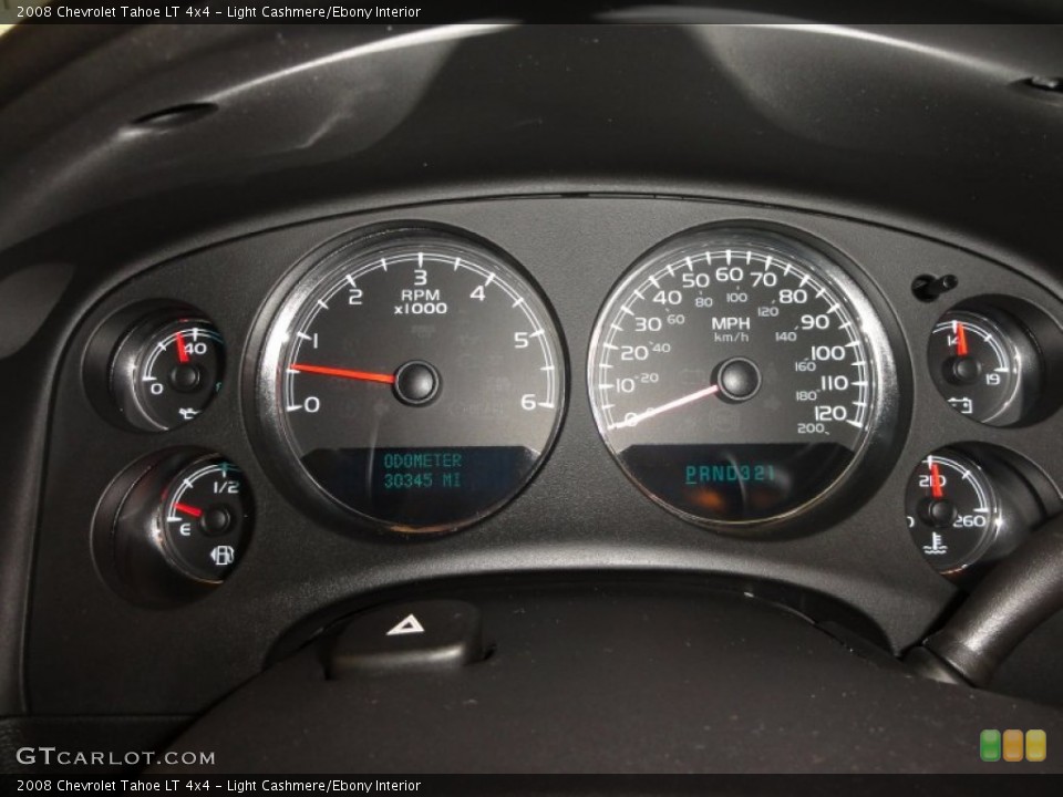 Light Cashmere/Ebony Interior Gauges for the 2008 Chevrolet Tahoe LT 4x4 #51807995