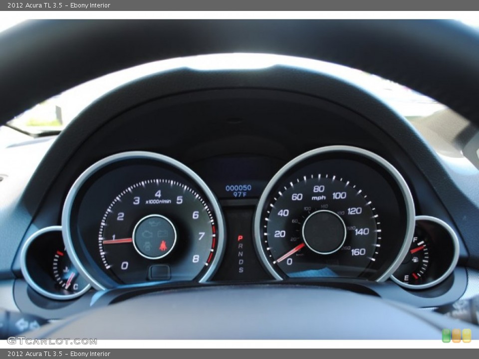 Ebony Interior Gauges for the 2012 Acura TL 3.5 #51808061