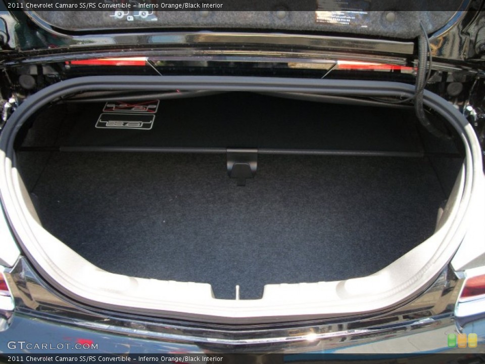 Inferno Orange/Black Interior Trunk for the 2011 Chevrolet Camaro SS/RS Convertible #51811481