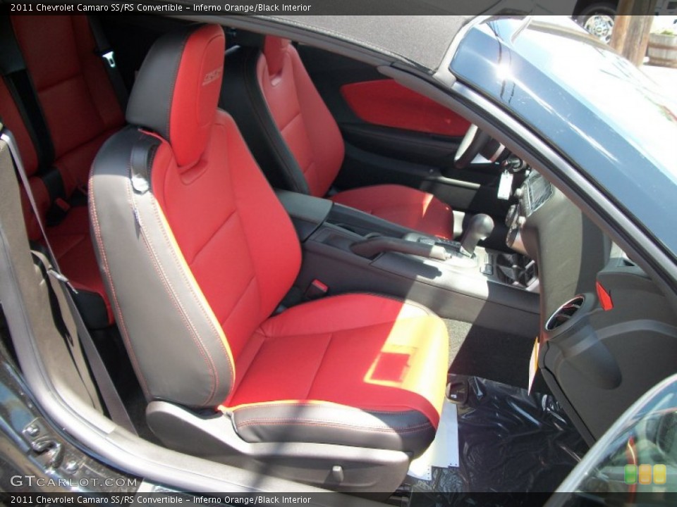 Inferno Orange/Black Interior Photo for the 2011 Chevrolet Camaro SS/RS Convertible #51811499