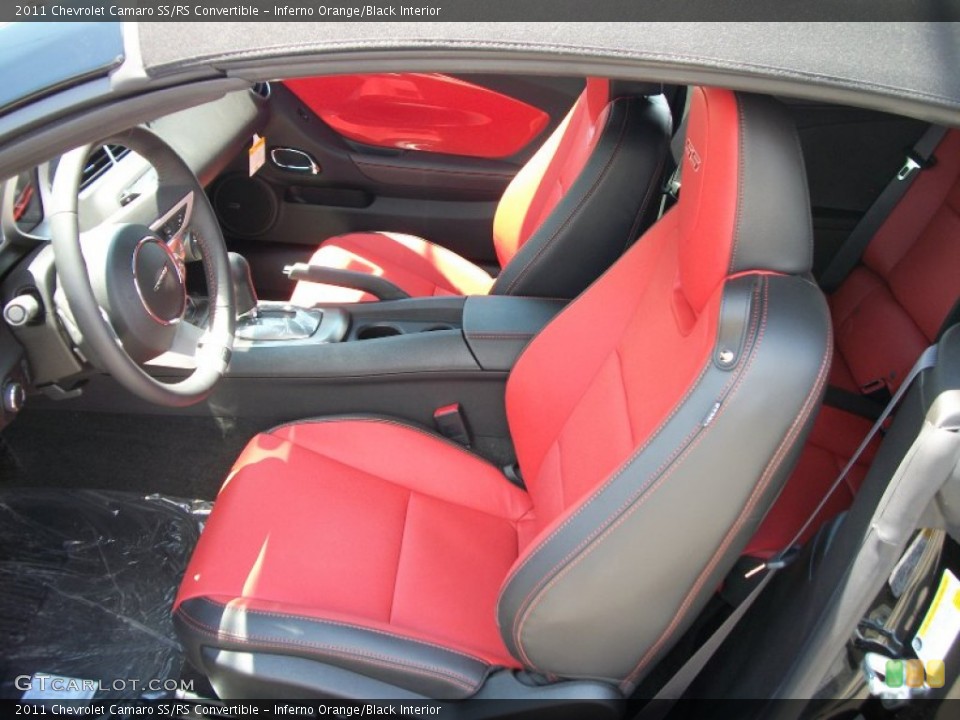Inferno Orange/Black Interior Photo for the 2011 Chevrolet Camaro SS/RS Convertible #51811586