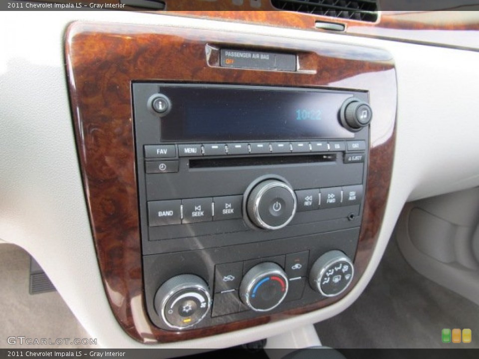 Gray Interior Controls for the 2011 Chevrolet Impala LS #51811814