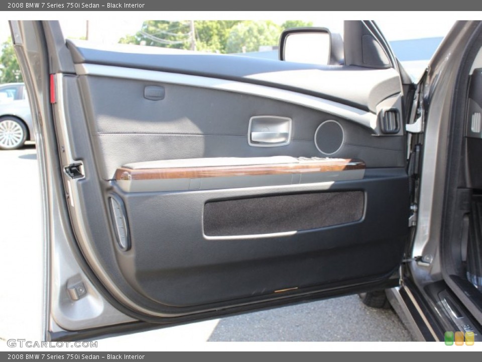 Black Interior Door Panel for the 2008 BMW 7 Series 750i Sedan #51812399