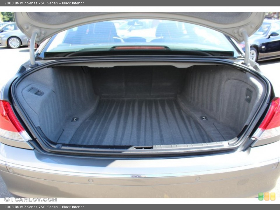 Black Interior Trunk for the 2008 BMW 7 Series 750i Sedan #51812537