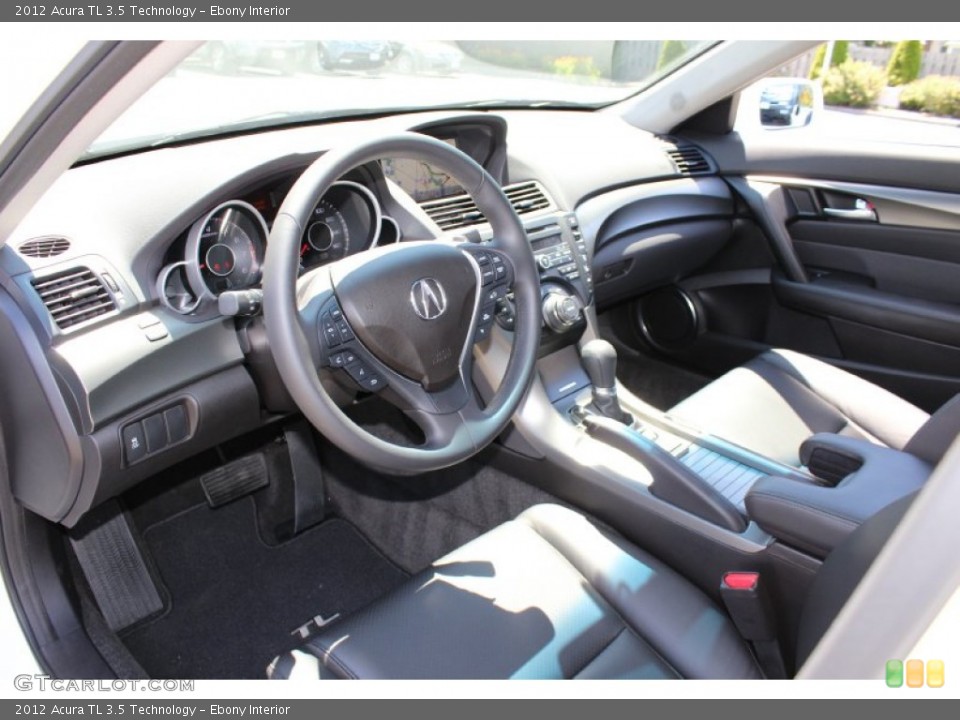 Ebony Interior Prime Interior for the 2012 Acura TL 3.5 Technology #51813599