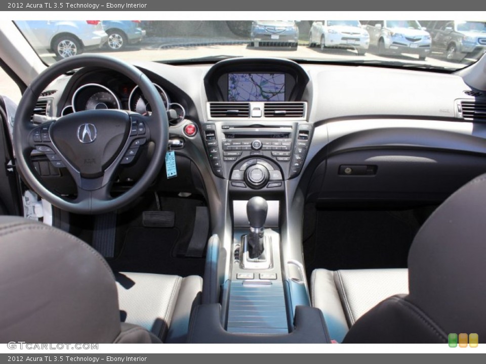 Ebony Interior Dashboard for the 2012 Acura TL 3.5 Technology #51813638