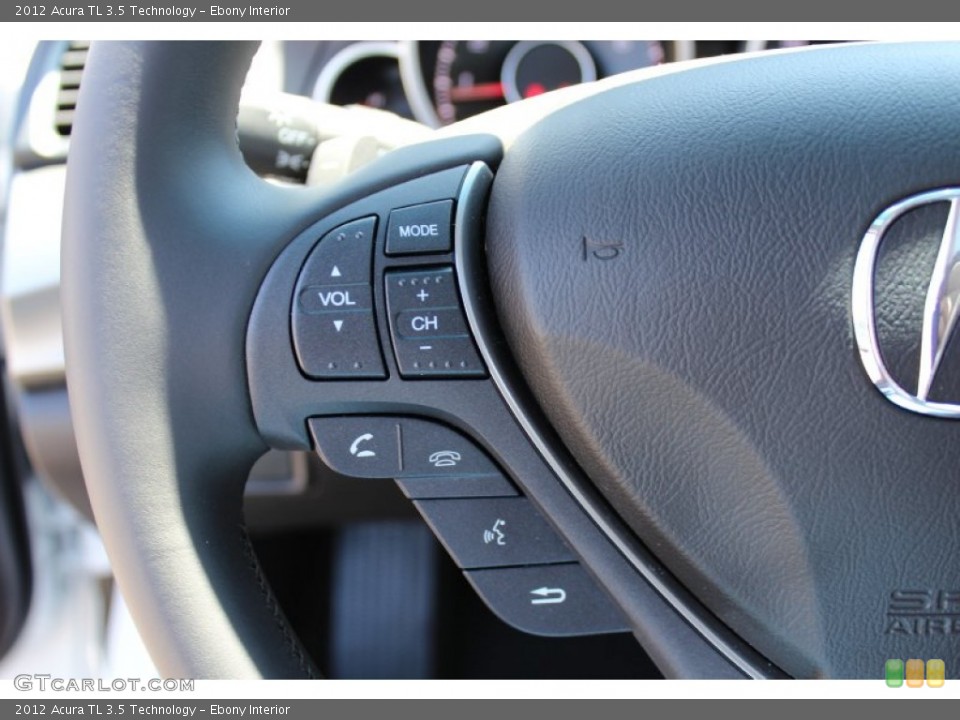 Ebony Interior Controls for the 2012 Acura TL 3.5 Technology #51813668