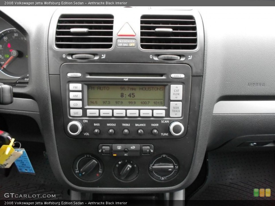 Anthracite Black Interior Controls for the 2008 Volkswagen Jetta Wolfsburg Edition Sedan #51816215