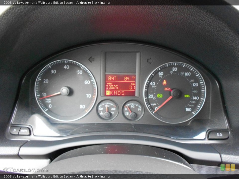 Anthracite Black Interior Gauges for the 2008 Volkswagen Jetta Wolfsburg Edition Sedan #51816281