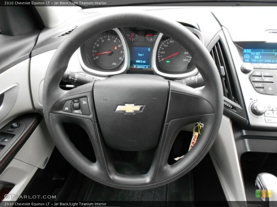 Jet Black/Light Titanium Interior Steering Wheel for the 2010 Chevrolet Equinox LT #51816593
