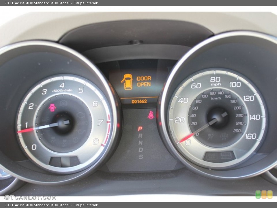 Taupe Interior Gauges for the 2011 Acura MDX  #51816728