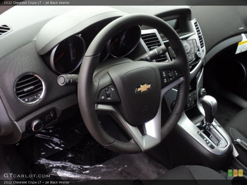 Jet Black Interior Steering Wheel for the 2012 Chevrolet Cruze LT #51819665
