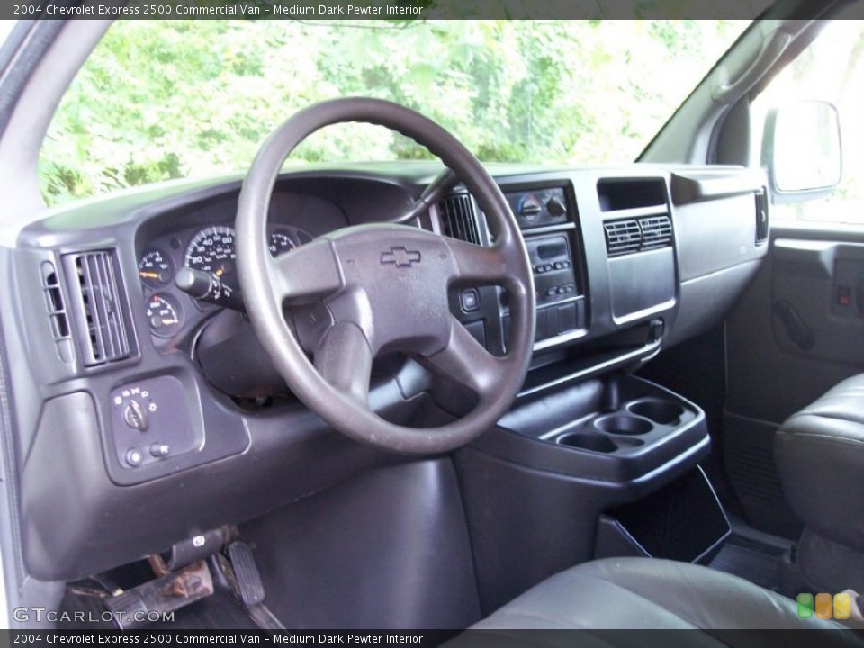 Medium Dark Pewter Interior Dashboard for the 2004 Chevrolet Express 2500 Commercial Van #51821384