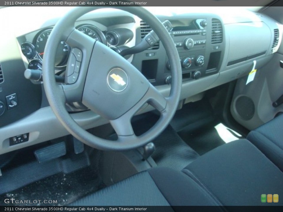 Dark Titanium Interior Dashboard for the 2011 Chevrolet Silverado 3500HD Regular Cab 4x4 Dually #51825583