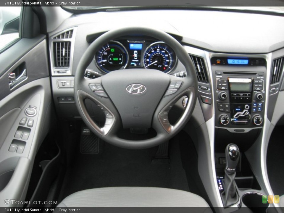 Gray Interior Dashboard for the 2011 Hyundai Sonata Hybrid #51826183