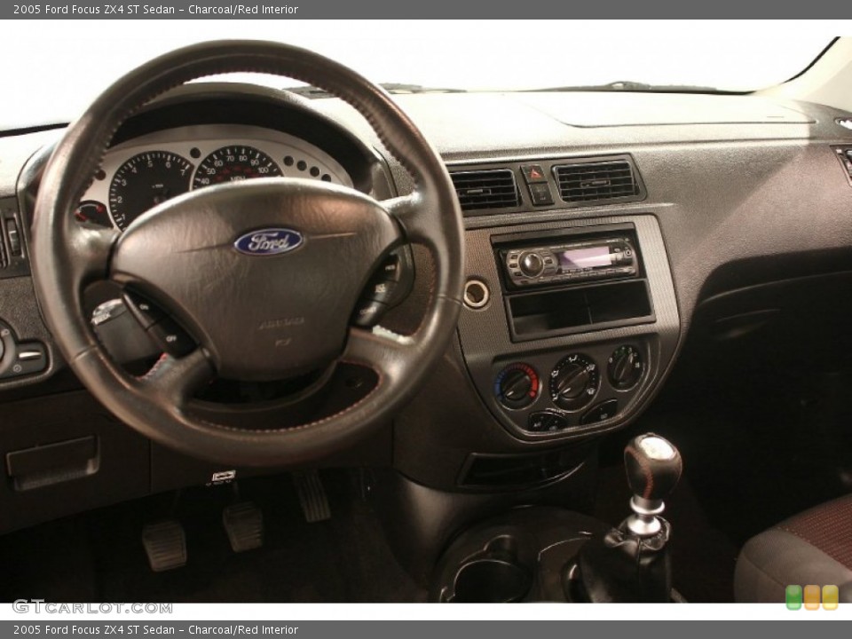 Charcoal/Red Interior Dashboard for the 2005 Ford Focus ZX4 ST Sedan #51826210
