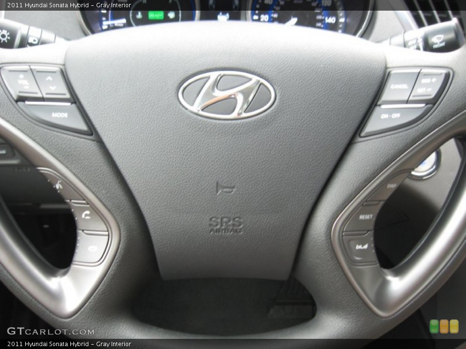 Gray Interior Controls for the 2011 Hyundai Sonata Hybrid #51826228