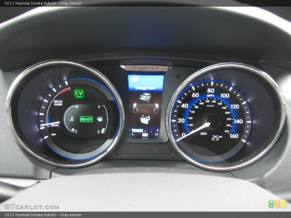 Gray Interior Gauges for the 2011 Hyundai Sonata Hybrid #51826237