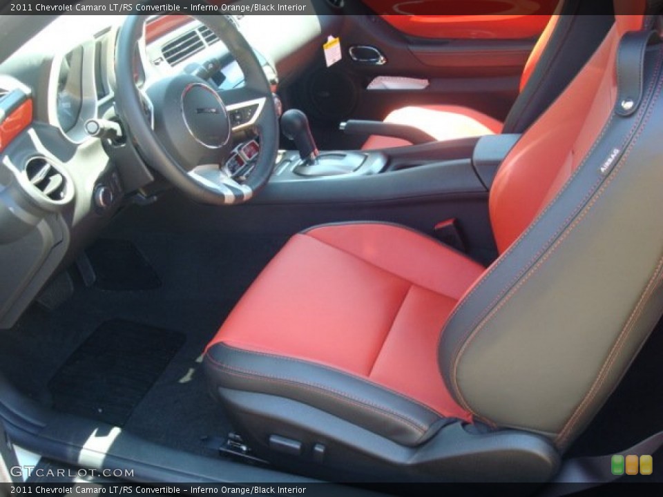 Inferno Orange/Black Interior Photo for the 2011 Chevrolet Camaro LT/RS Convertible #51826633