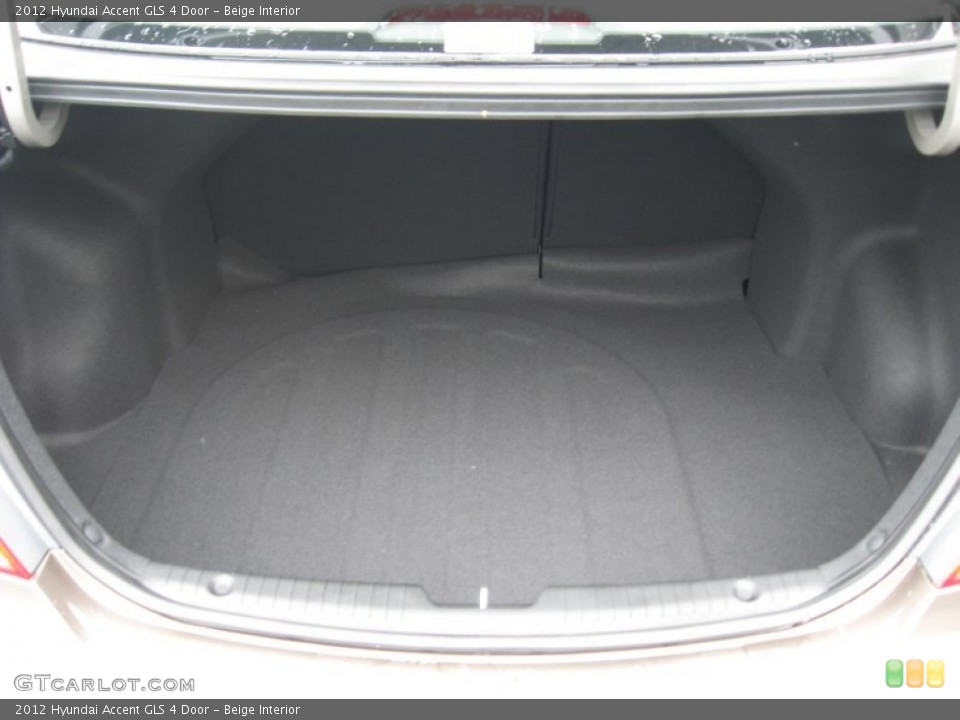 Beige Interior Trunk for the 2012 Hyundai Accent GLS 4 Door #51827287