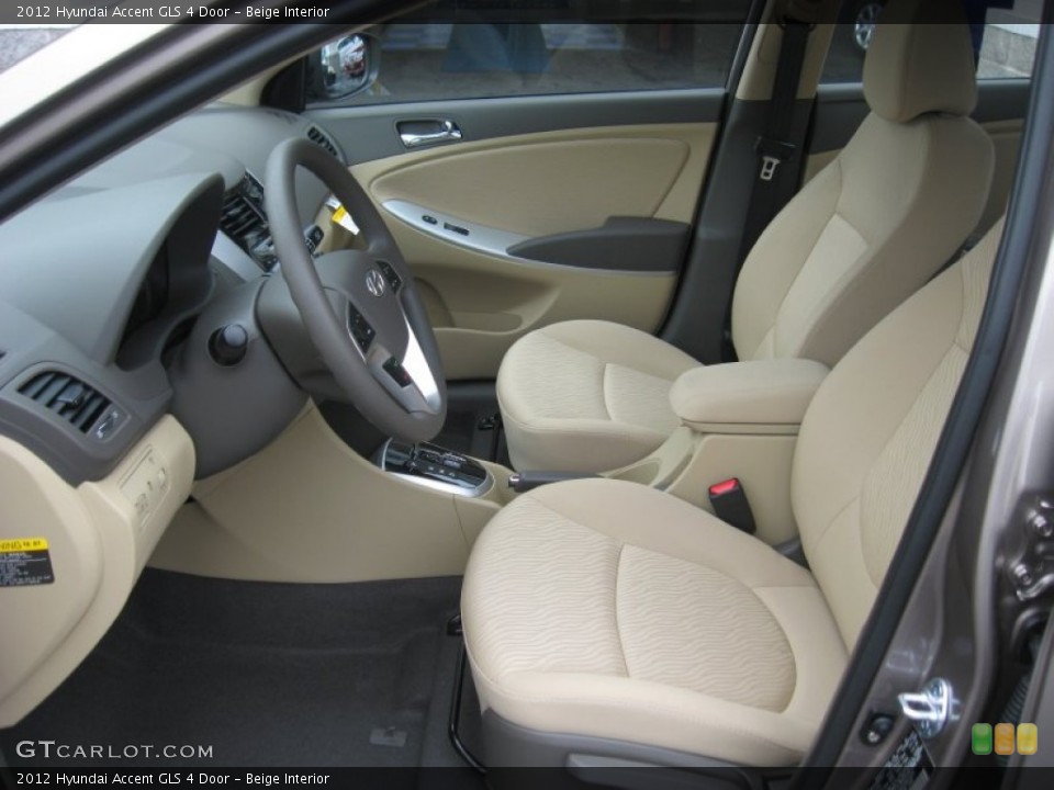 Beige Interior Photo for the 2012 Hyundai Accent GLS 4 Door #51827317
