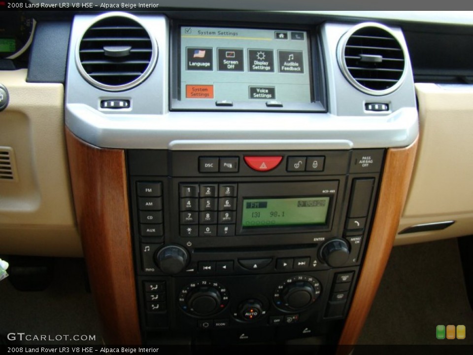 Alpaca Beige Interior Controls for the 2008 Land Rover LR3 V8 HSE #51827404