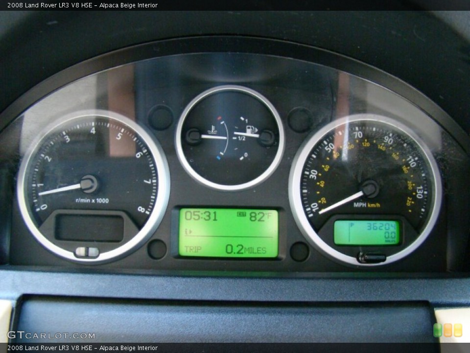 Alpaca Beige Interior Gauges for the 2008 Land Rover LR3 V8 HSE #51827449