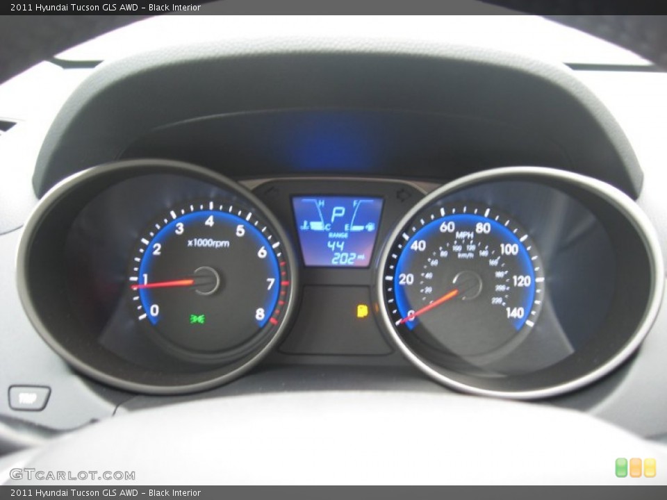 Black Interior Gauges for the 2011 Hyundai Tucson GLS AWD #51827956