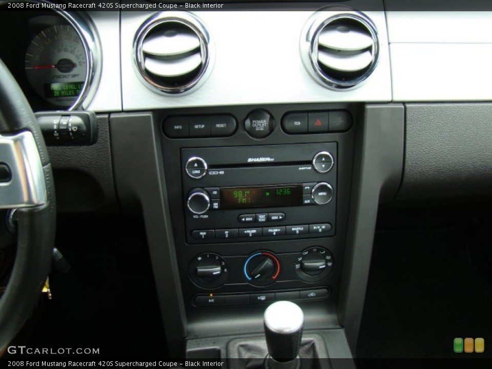 Black Interior Controls for the 2008 Ford Mustang Racecraft 420S Supercharged Coupe #51828073