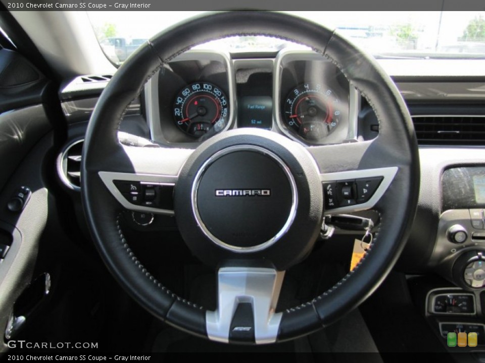 Gray Interior Steering Wheel for the 2010 Chevrolet Camaro SS Coupe #51829120