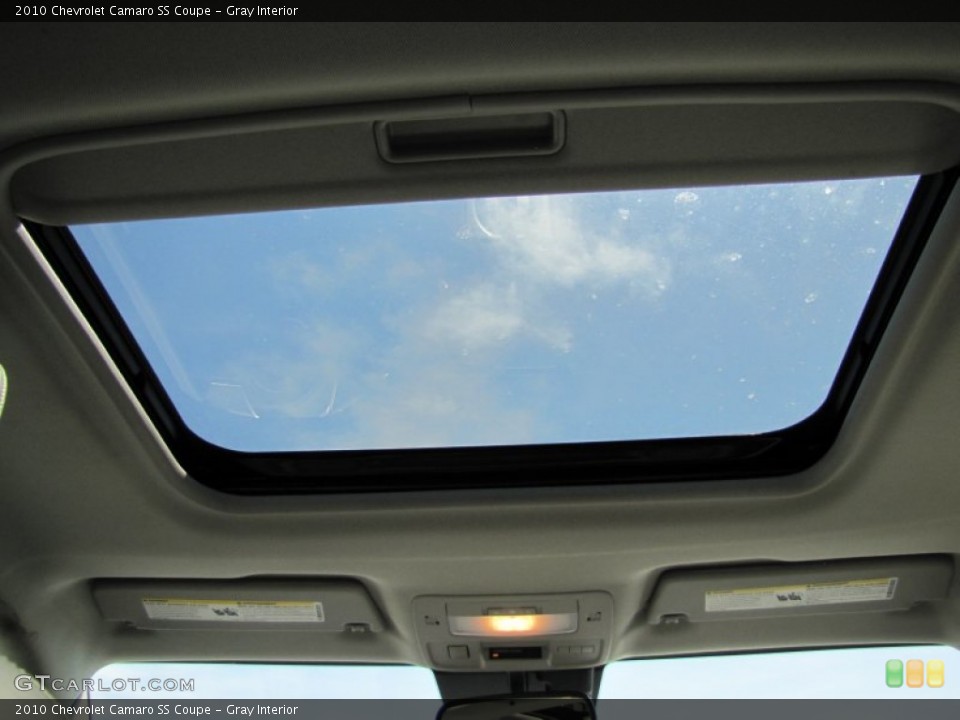 Gray Interior Sunroof for the 2010 Chevrolet Camaro SS Coupe #51829306