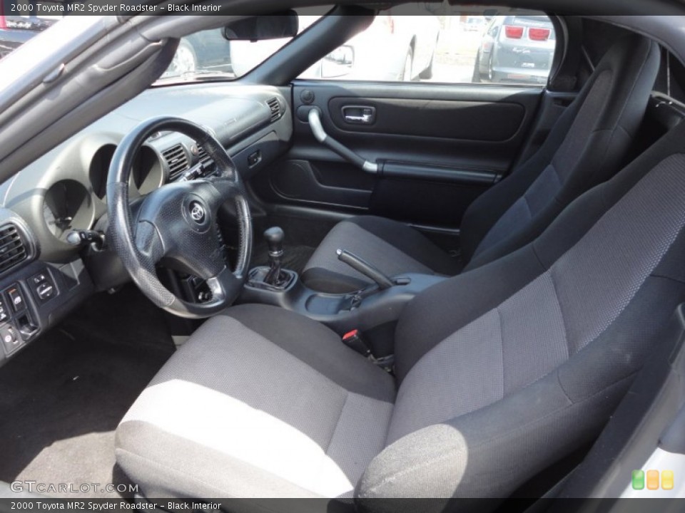 Black 2000 Toyota MR2 Spyder Interiors