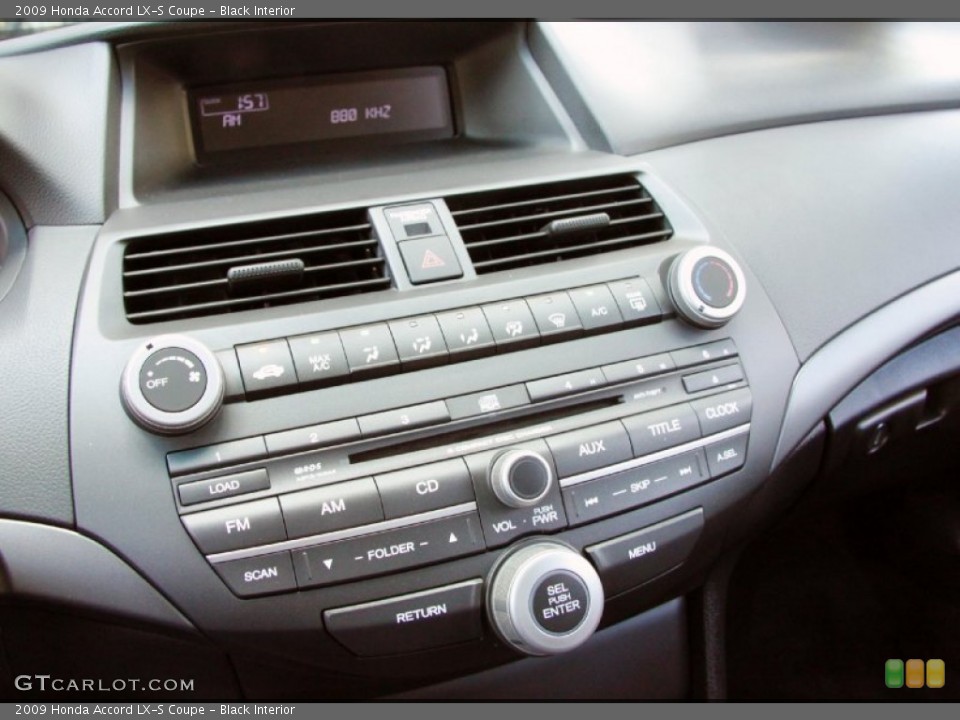 Black Interior Controls for the 2009 Honda Accord LX-S Coupe #51831349