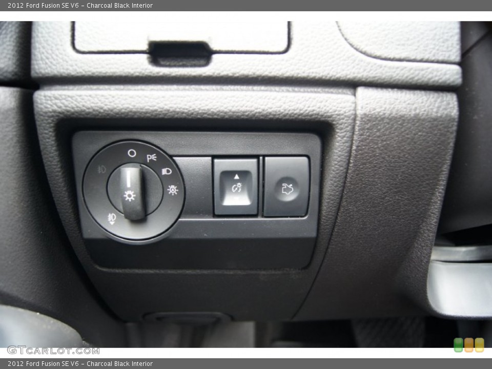 Charcoal Black Interior Controls for the 2012 Ford Fusion SE V6 #51835195