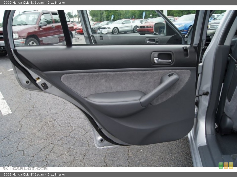 Gray Interior Door Panel for the 2002 Honda Civic EX Sedan #51835909