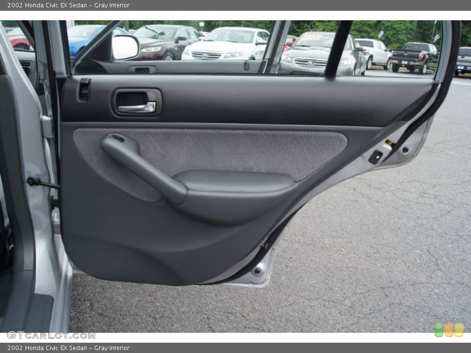 Gray Interior Door Panel for the 2002 Honda Civic EX Sedan #51835951