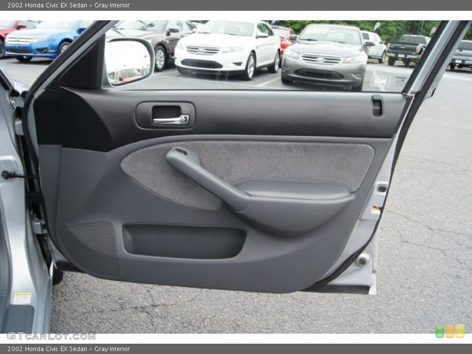 Gray Interior Door Panel for the 2002 Honda Civic EX Sedan #51836011