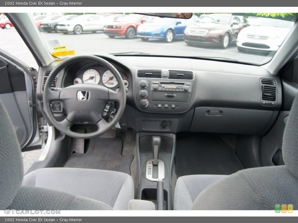 Gray Interior Dashboard for the 2002 Honda Civic EX Sedan #51836071