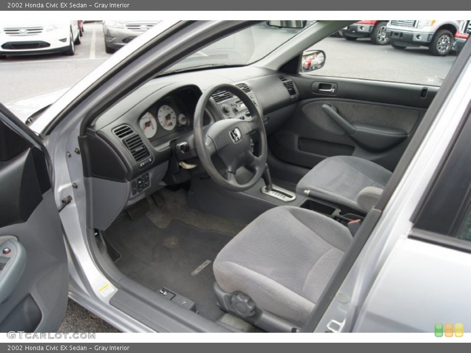Gray Interior Photo for the 2002 Honda Civic EX Sedan #51836104