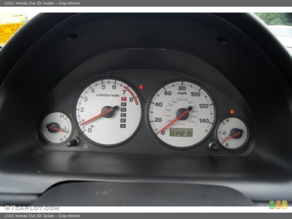 Gray Interior Gauges for the 2002 Honda Civic EX Sedan #51836134