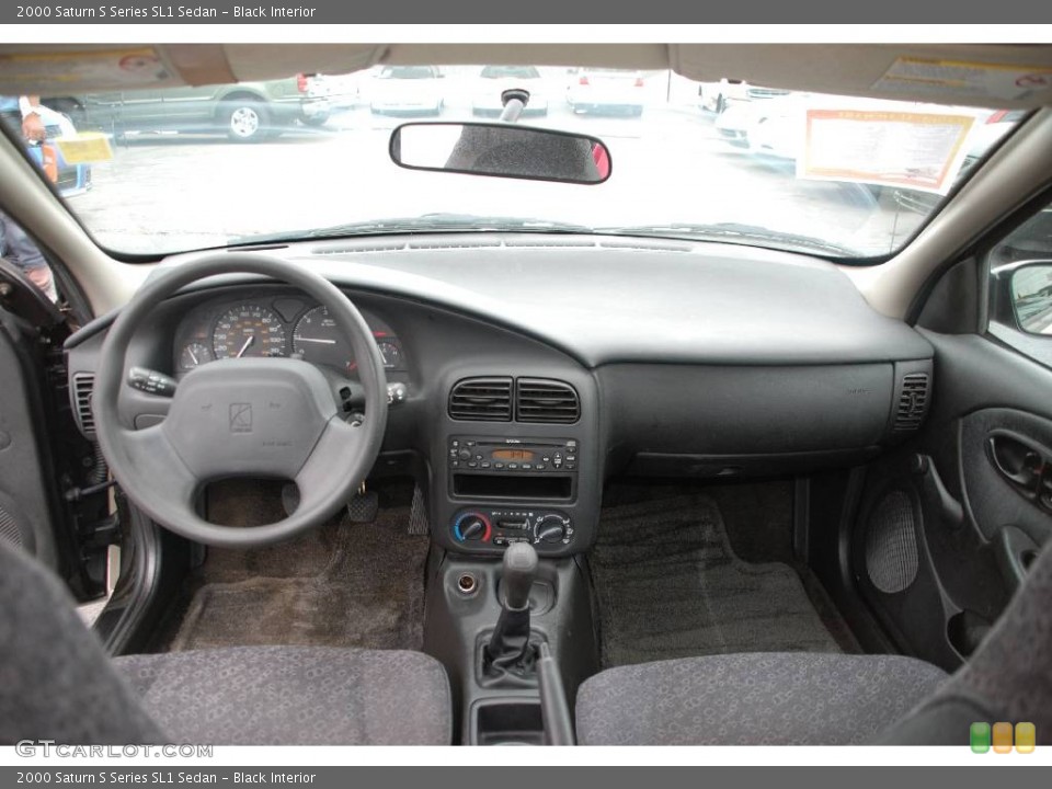 Black Interior Dashboard for the 2000 Saturn S Series SL1 Sedan #51837142